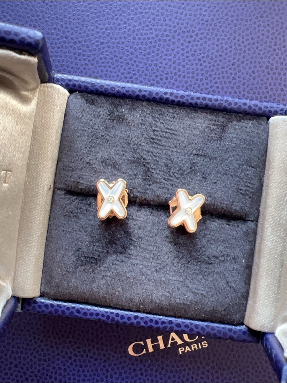 Chaumet Jeux de Liens Au750 Earring Pink Metal